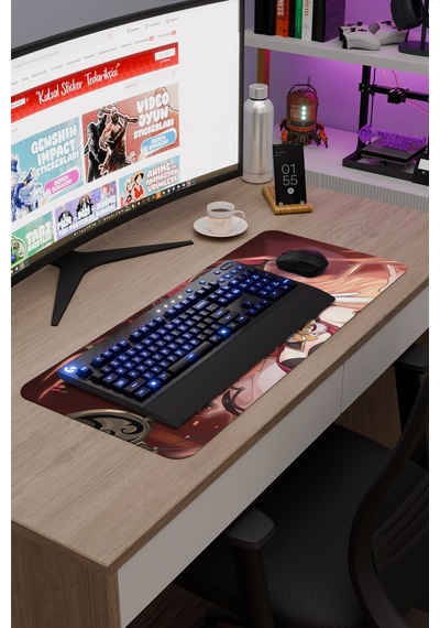 Yanfei Genshin Impact Anime Oyuncu V1 - 70x30 Xl Gaming Mouse Pad Fare Altlığı