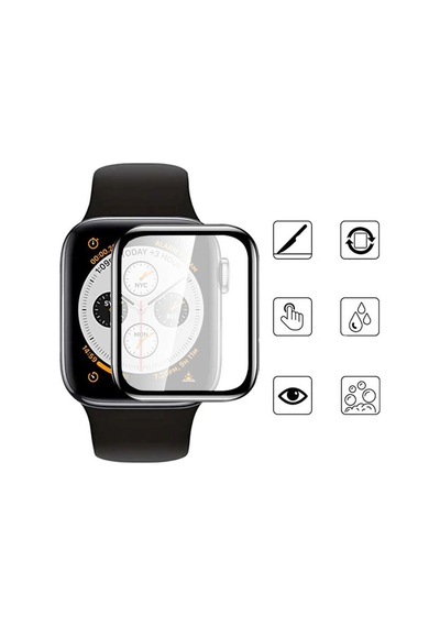 Watch 40mm Mkst Mat Eko Pmma Pet Saat Ekran Koruyucu - Siyah