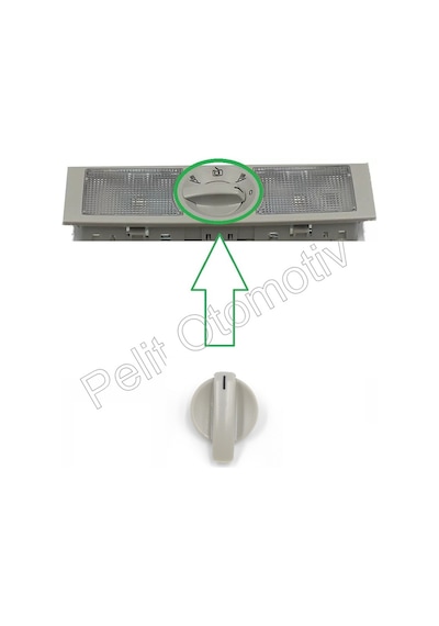 Polo Arka Tavan Lamba Düğmesi 6Q0947291A / 6Q0947291B (Gri)