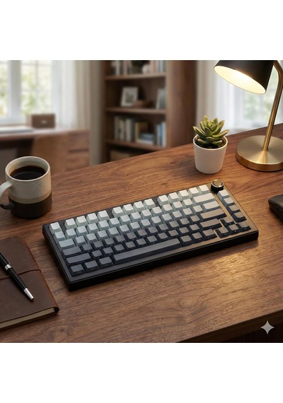 White Switch 75% Mekanik Klavye, Rgb Işıklandırma, Bluetooth & Kablolu Bağlantı, Düşük Profil Tuşlar, Alltan Ya