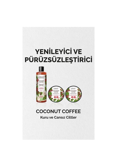 Urban Care Body Series Coconut Coffee Duş Jeli 750 Ml 2 Adet Hindistan Cevizi