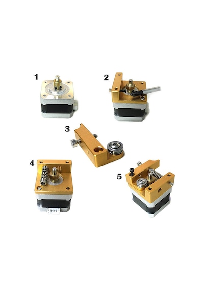 Koodmax 3d Yazıcı Alüminyum Blok 1.75 Mm Ekstrüder Braketi Mk8 Montaj Bloğu Sol El
