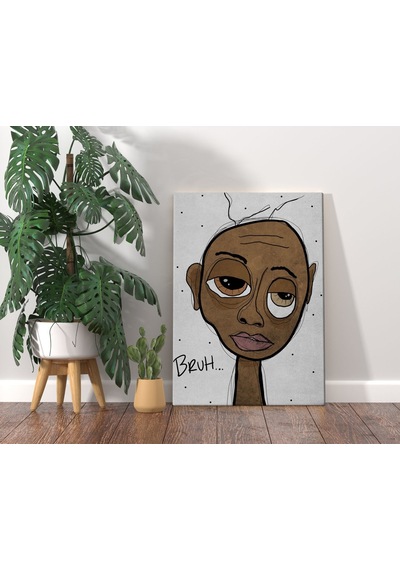 Bk Home The Lazy People Collection Stoned Guy Tasarımlı Kanvas Tablo 70x100cm-1