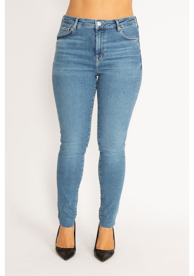 Şans Kadın Mavi 5 Cep Skinny Jean Pantolon 65n34896-mavi Mavi