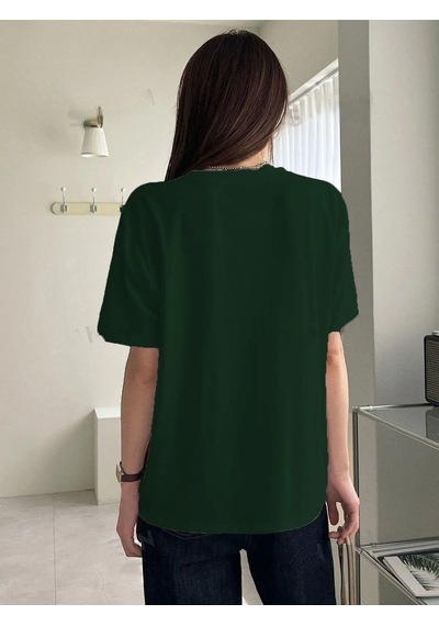 Çift Kalp Logo T-shirt - Nefti Yeşil Baskılı Oversize Bisiklet Yaka Kısa Kol Tişört Nefti Yeşil Çift Kalp Logo T-shirt - Nefti Yeşil Baskılı Oversize Bisiklet Yaka Kısa Kol Tişört Nefti Yeşil