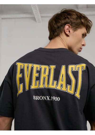 Everlast Ever Classics Oversize Arkası Baskılı Füme Erkek Tişört Füme