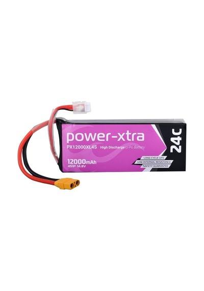 Power-xtra Px12000xl4s - 4s1p - 14.8v 12000 Mah Li-polymer Pil - 24c