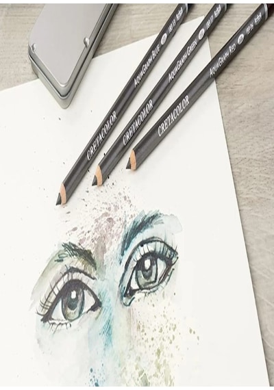 Eskiz Defteri 140gr 80 Yp A5 Siyah Cretacolor 6'lı Aquarell-dereceli Kalem Set
