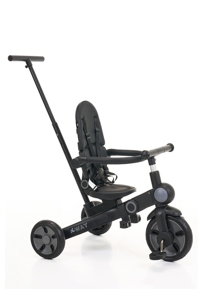Flow 9in1 Smart Trike Çift Yönlü, Yatabilir, Katlanabilir, Denge Bisikleti Özellikli Bebek Ve Çocuk Bisikleti Siyah