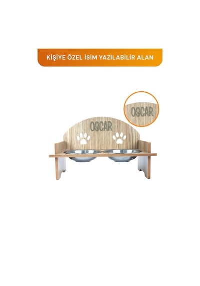 Alas Gri Keçe Kedi Ve Köpek Evi Yatağı-mama Kabı 2 Kaseli Kedi-köpek Suluk,mamalık Paspas Seti