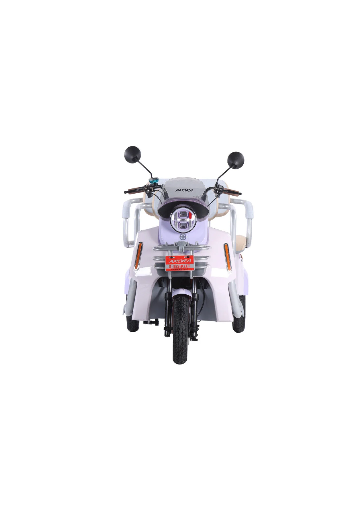 Arora Felix New Elektrikli 3 Tekerlekli Moped Pembe