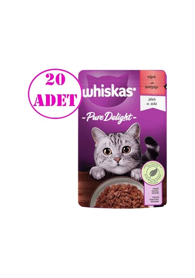 Whiskas Sığır Etli Jöleli Pouch Yetişkin Kedi Maması 20 x 85 G
