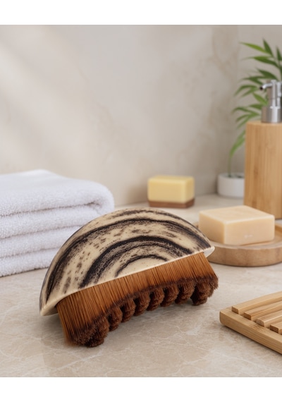 Yumuşak Kıllı Vücut Masaj Fırçası Ergonomik Tasarım