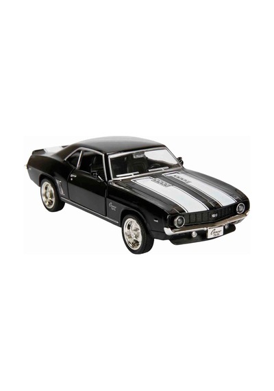 1:32 Rmz City Alman Klasikleri Serisi Die Cast Çek Bırak Model Araba - Siyah 1969 Chevrolet Camaro