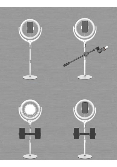 Lexroo F-537 30 Cm Işıklı Telefon Tutucu Ring Light - Siyah