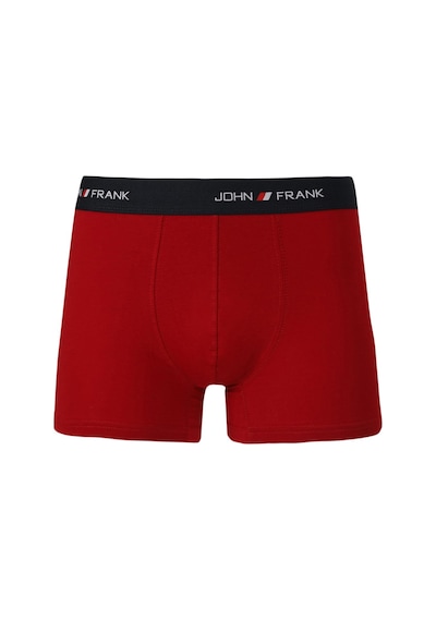 John Frank Logolu Pamuklu Boxer Erkek Boxer Jfb111 Kırmızı