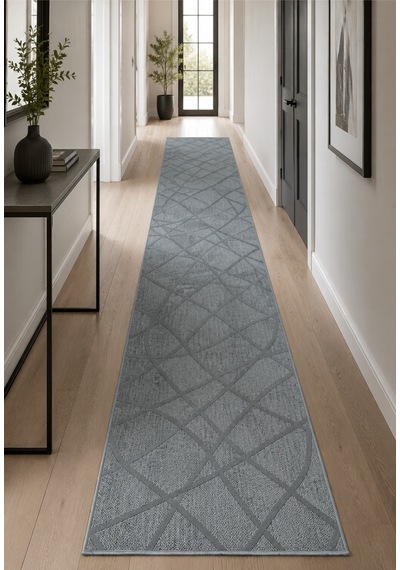 Modern Sisal 8002 Antrasit Leke Tutmayan Kaymaz Taban Salon Mutfak Koridor Balkon Halısı