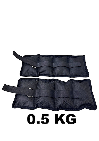 Me&ra Sport 0.5 Kg X 2 Adet El Ayak Bilek Ağırlık Seti Kum Ağırlık Torbası siyah