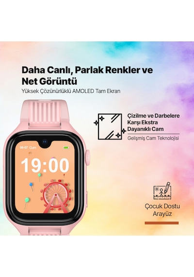 Ttec 2KSW03 Kidi Pro Amoled Ekranlı GPS 4G Sim Kartlı Akıllı Çocuk Saati