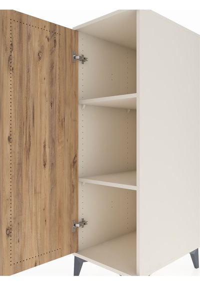 Kronos Dolap 2 Raflı Tek Kapaklı 44x59x134 Aytaşı-çam Aytaşı