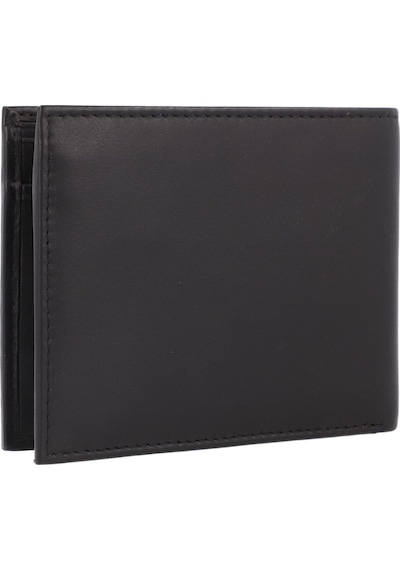 Guess Firenze Geldbörse Rfıd Schutz Leder 12 Cm Siyah