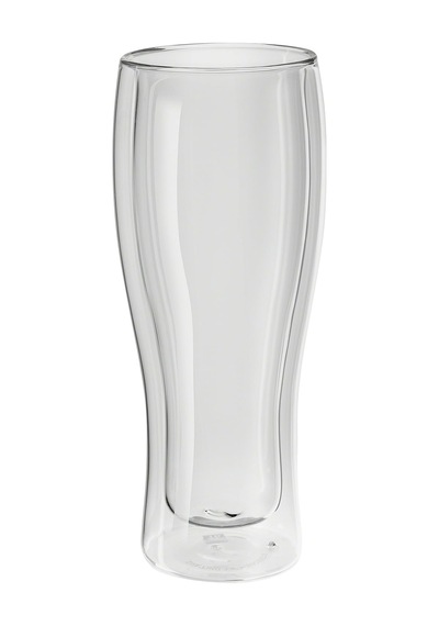 Zwıllıng Sorrento Çift Camlı 2'li Bira Bardağı, 414 Ml, Cam, Şeffaf Cam