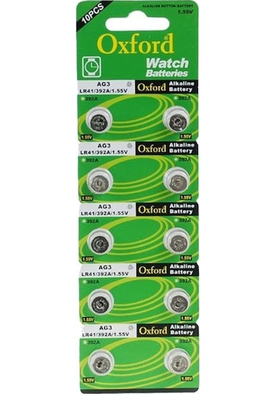 Oxford AG3 LR41 Düğme Pil 10 x 2'li