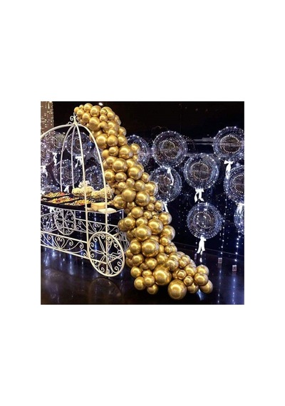 Gold Renk Krom Balon 50 Adet 418