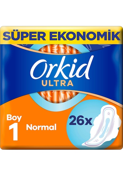 Orkid Ultra Süper Ekonomik Hijyenik Ped Normal 26'lı