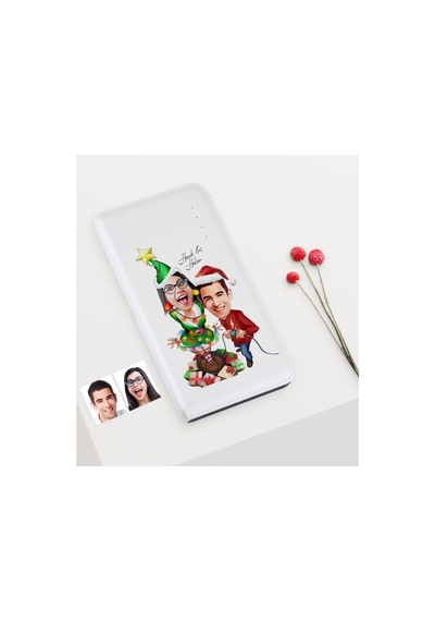 Kişiye Özel Yılbaşı Temalı Sevgililer Karikatürlü Pb-159 7000 Mah (397195318)
