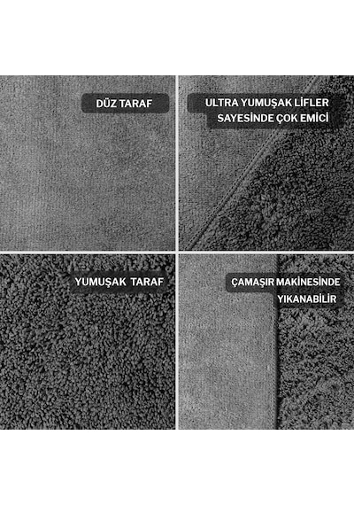 Mole Mikrofiber Çift Yüzlü Oto Kurulama Havlusu 50x70 440gsm
