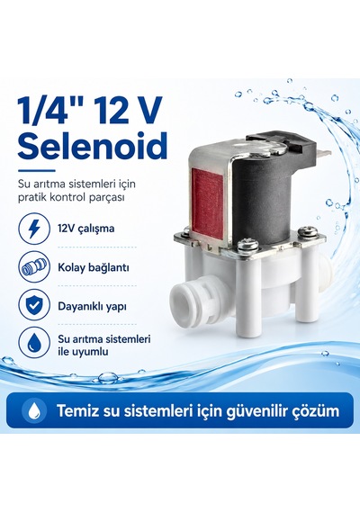 1/4 İnç 12v Su Arıtma Selenoid Valf 608506021