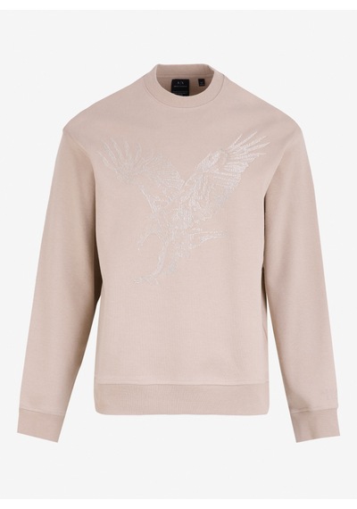 Armani Exchange Bej Erkek Bisiklet Baskılı Sweatshirt 6dzmae Zjkbz 17ab