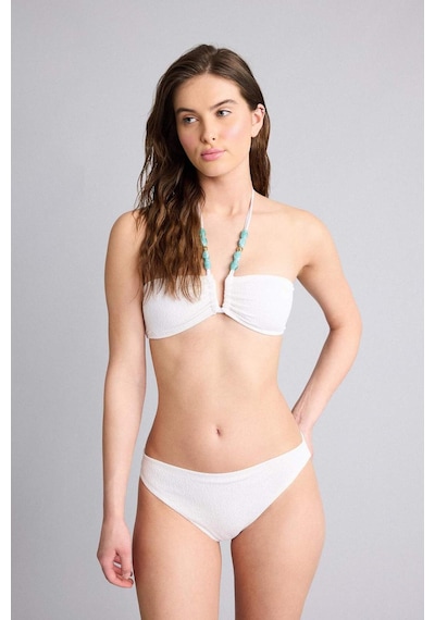Defacto Regular Fıt Krinkıl Kumaş Bikini Alt G3772ax26smwt16 Beyaz-wt16