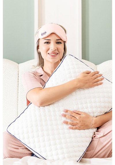Cennet Yatak Collagen %100 Saf Visco Ortopedik Uyku Yastığı Beyaz