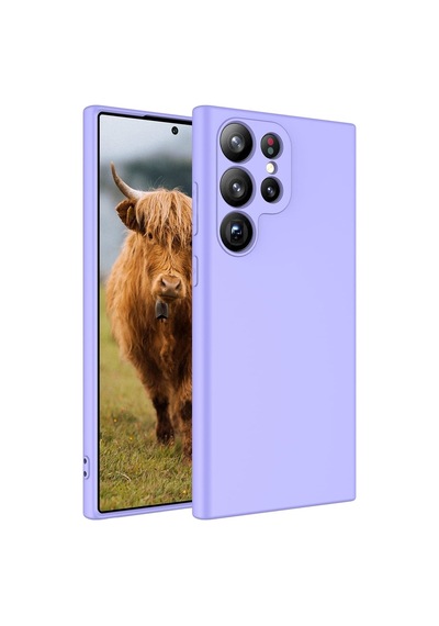 Kilifone - Samsung Uyumlu Galaxy S23 Ultra - Kılıf İçi Kadife Koruyucu Mara Lansman Kapak - Lila