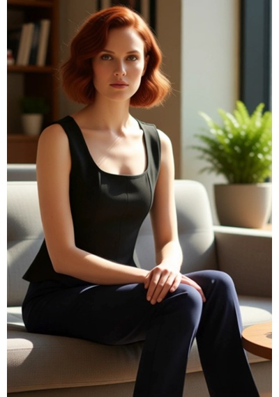 Ersefa Kolsuz Örme Bluz Havuz Yaka Fitted Kalıp Peplum Detay Özel Tasarı siyah