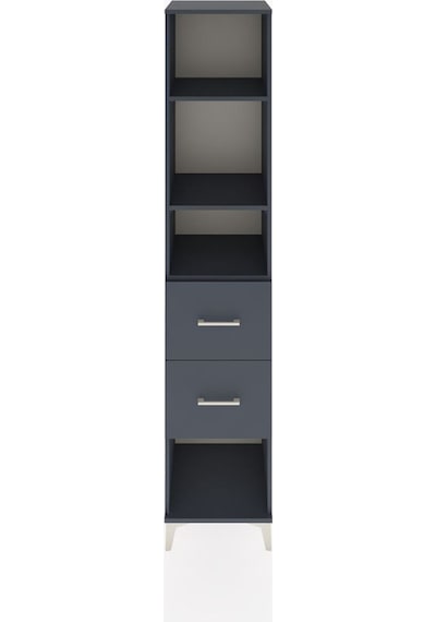 Hyperion Dolap 3 Raflı 2 Çekmeceli 44x44x221 Antrasit-antrasit Antrasit