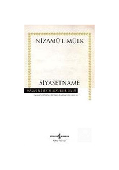 Siyasetname (karton Kapak) / Nizamül Mülk