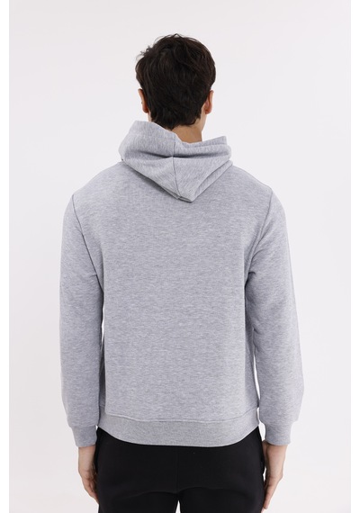 Rowinger Kanguru Cepli Ayarlanabilir Kapüşonlu Sweatshirt Grey