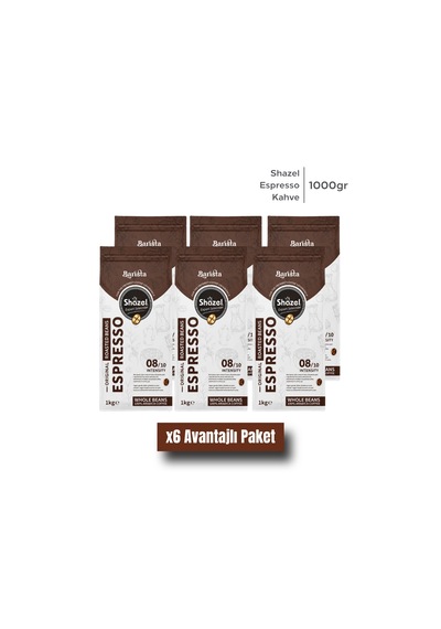 Shazel Espresso Kahve - Çekirdek - Flat Bottom 1000 Gr.- Adet Filtre