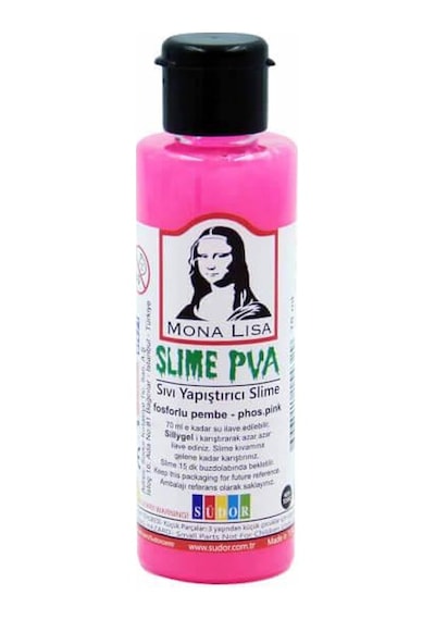 Slime Seti Fosforlu Pembe Renk 70 ML Renkli Slaym Südor Sılaym Se