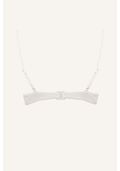 Defacto Regular Fıt Desenli Ekru Bikini Üstü E1539ax26smwt16 Beyaz-wt16