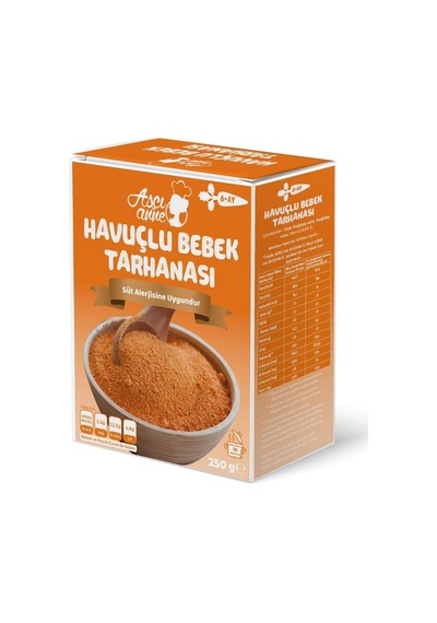 Aşçı Anne Havuçlu Bebek Tarhanası Süt Alerjik 6+ Ay - 250g Belirtilmemiş