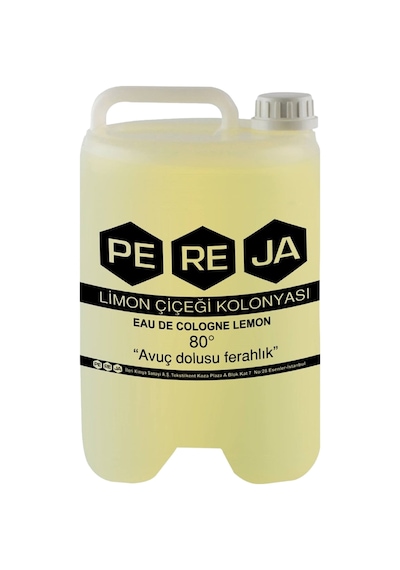 Pereja 80 Derece Limon Çiçeği Kolonyası Bidon 3 L