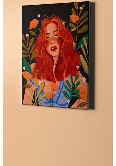 Webstyle Sayılarla Boyama Seti Kasnaklı Renkli Kız 60x75 Cm