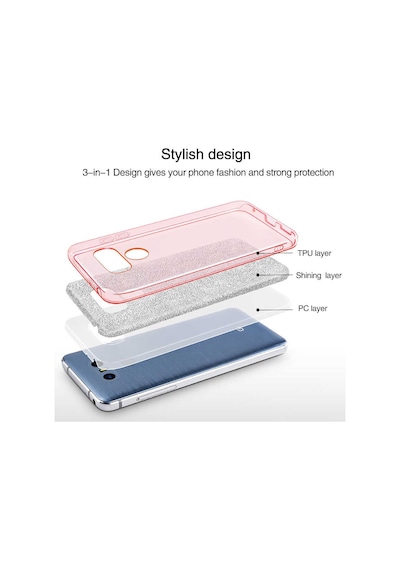 LG Uyumlu G6 Kılıf Zore Shining Silikon Kırmızı