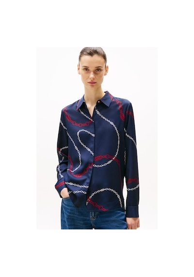 Tommy Hilfiger Kadın Gömlek Lacivert