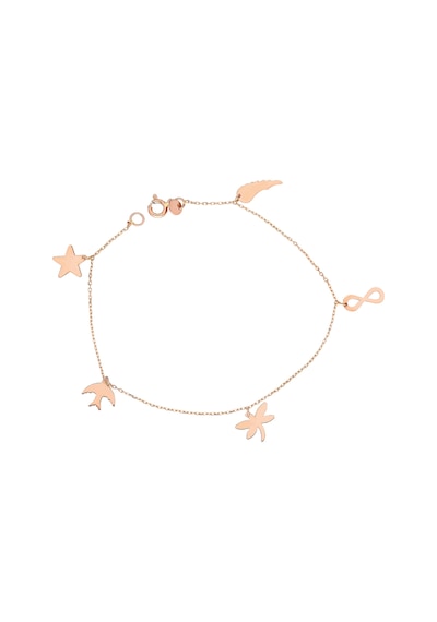 Glorria Rose Altın Şans Bileklik N11.17193 Sarı Altın