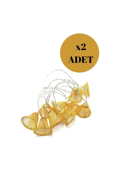 Parti Ve Özel Gün Dekorasyonu Çan Şeklinde Metal Şerit Led Işık Belirtilmemis
